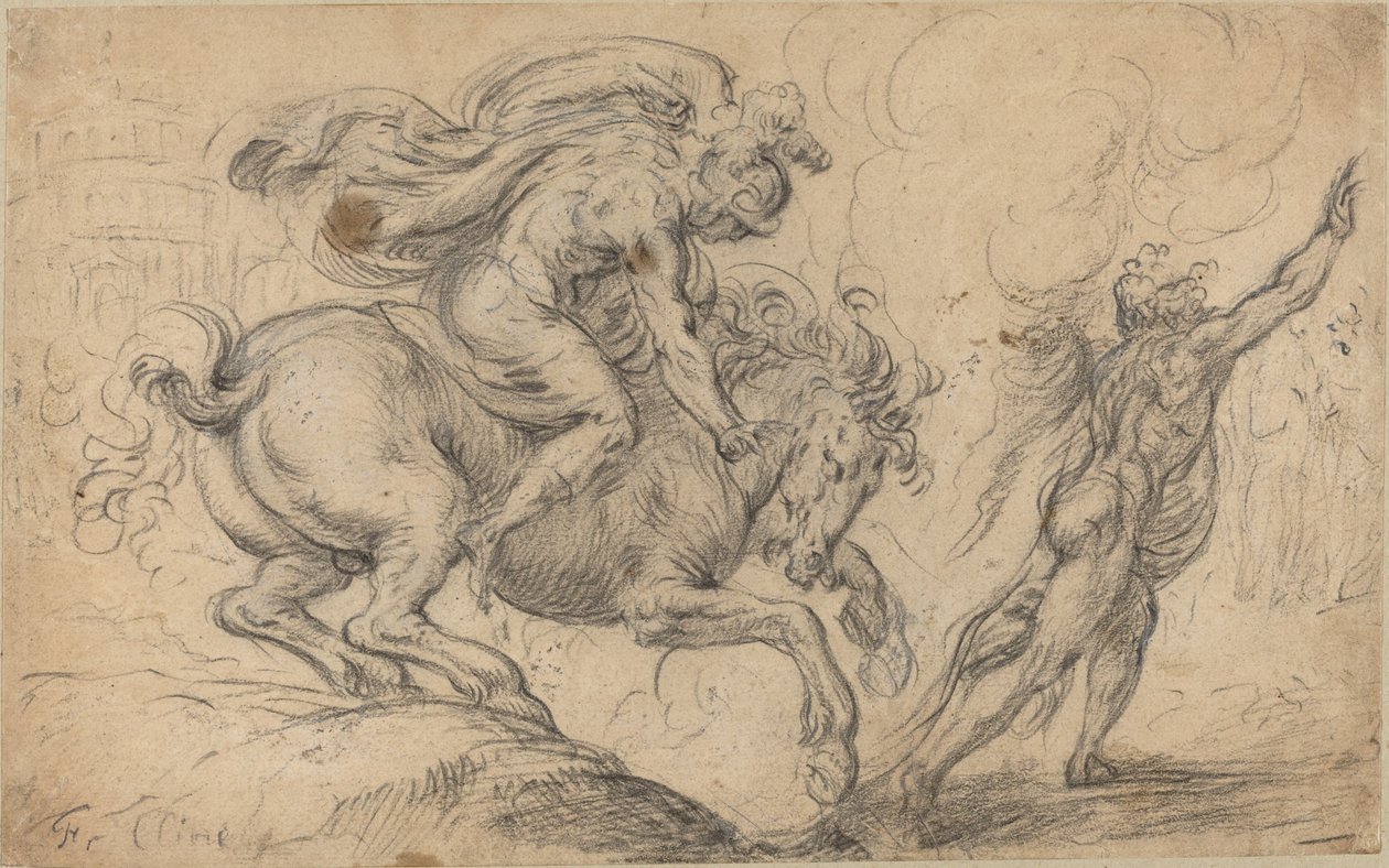 Het Offer van Marcus Curtius door Franz Cleyn