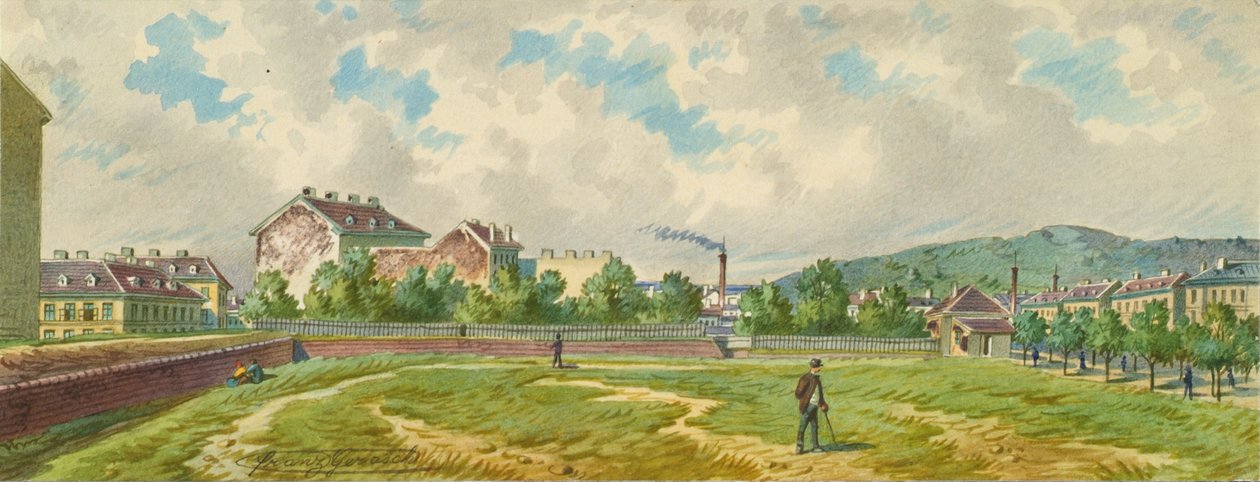 De Währinger Gürtel in Wenen door Franz Gerasch