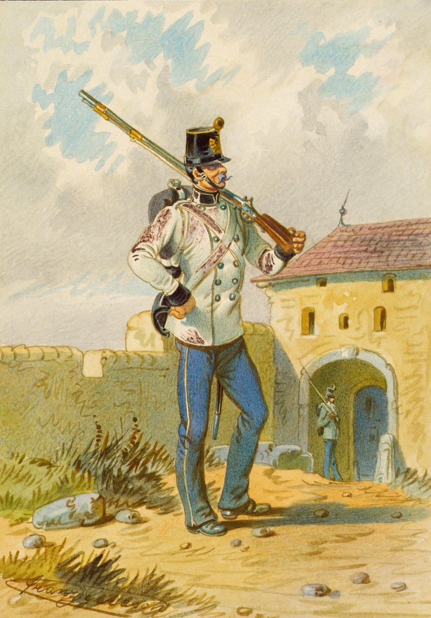 Soldaat door Franz Gerasch