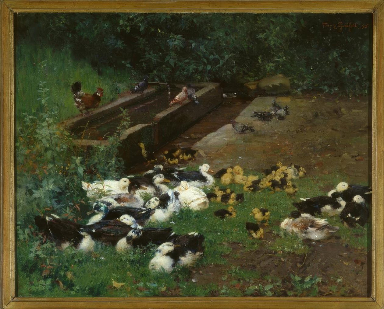 Eendenfamilies door Franz Grassel