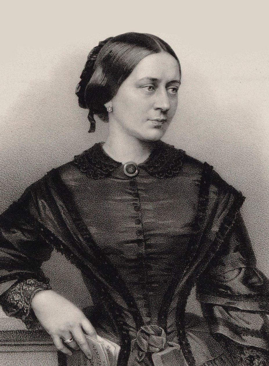 Portret van Clara Schumann 1819-1896, 1860 door Franz Hanfstaengl