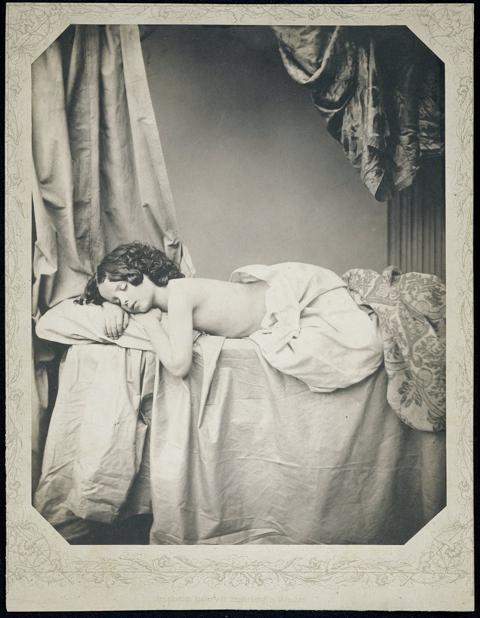 Studie van Eugenie von Klenze door Franz Hanfstaengl