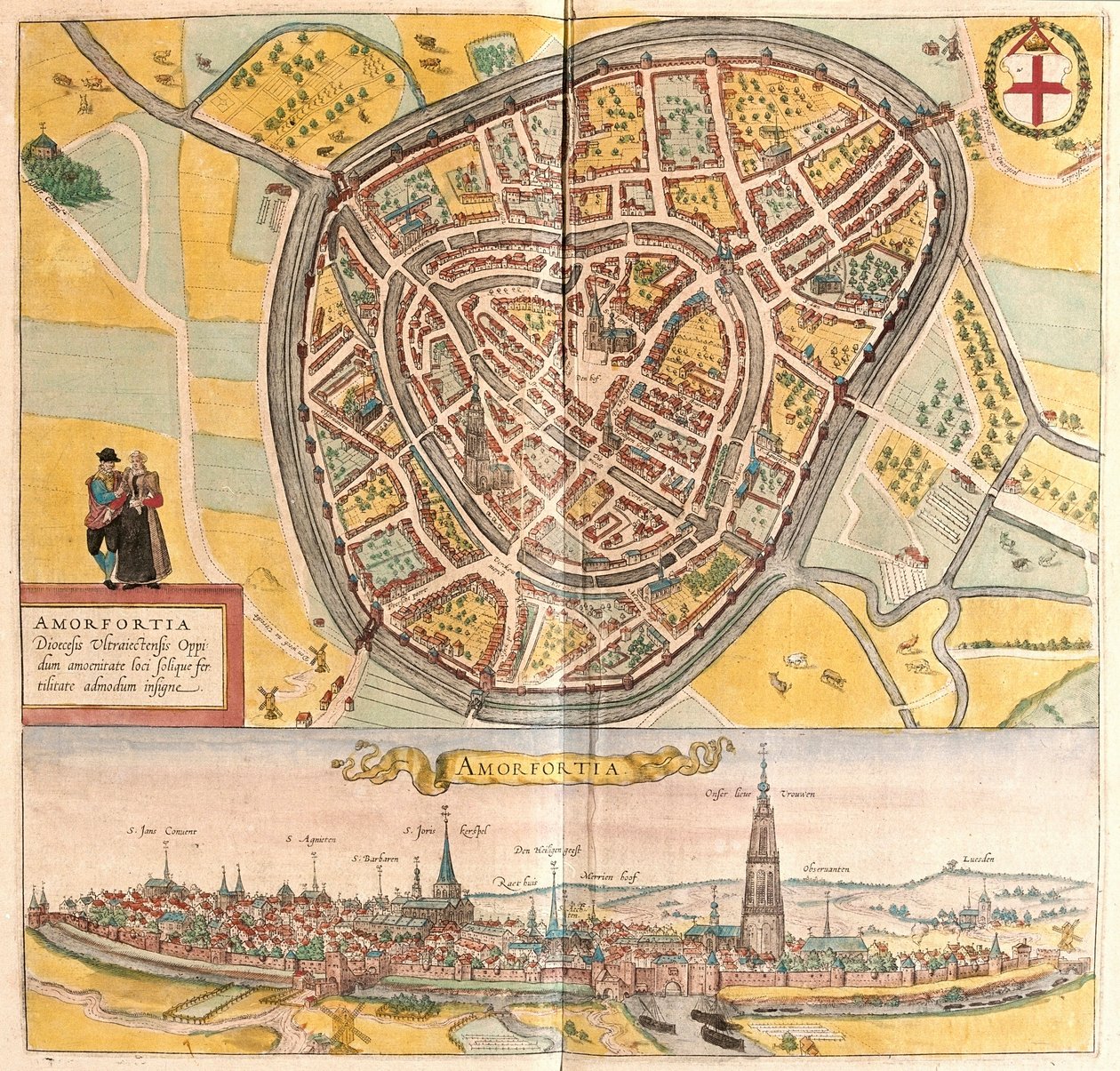 Amersfoort, Nederland door Franz Hogenberg