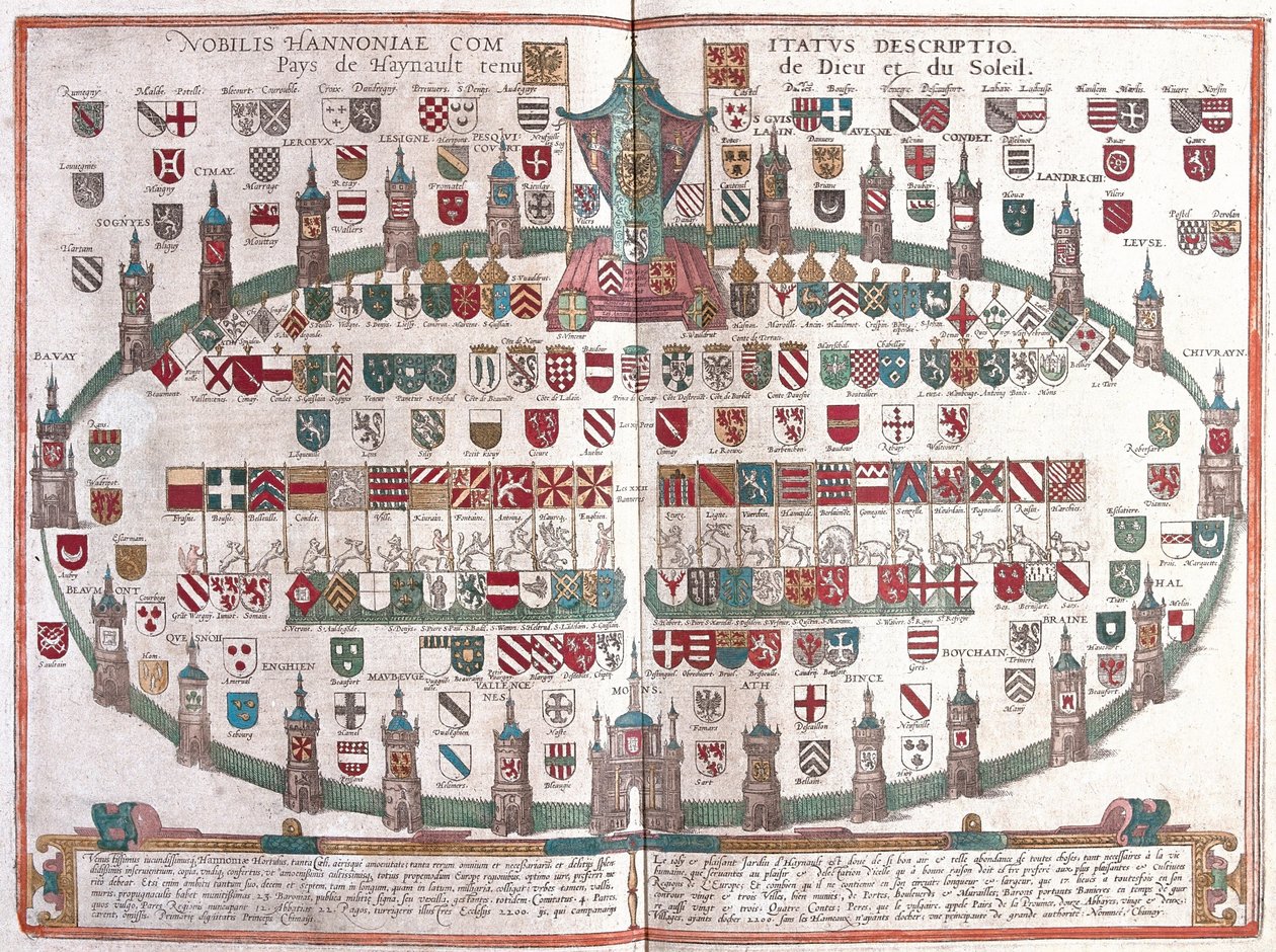 Provincie Henegouwen, België door Franz Hogenberg