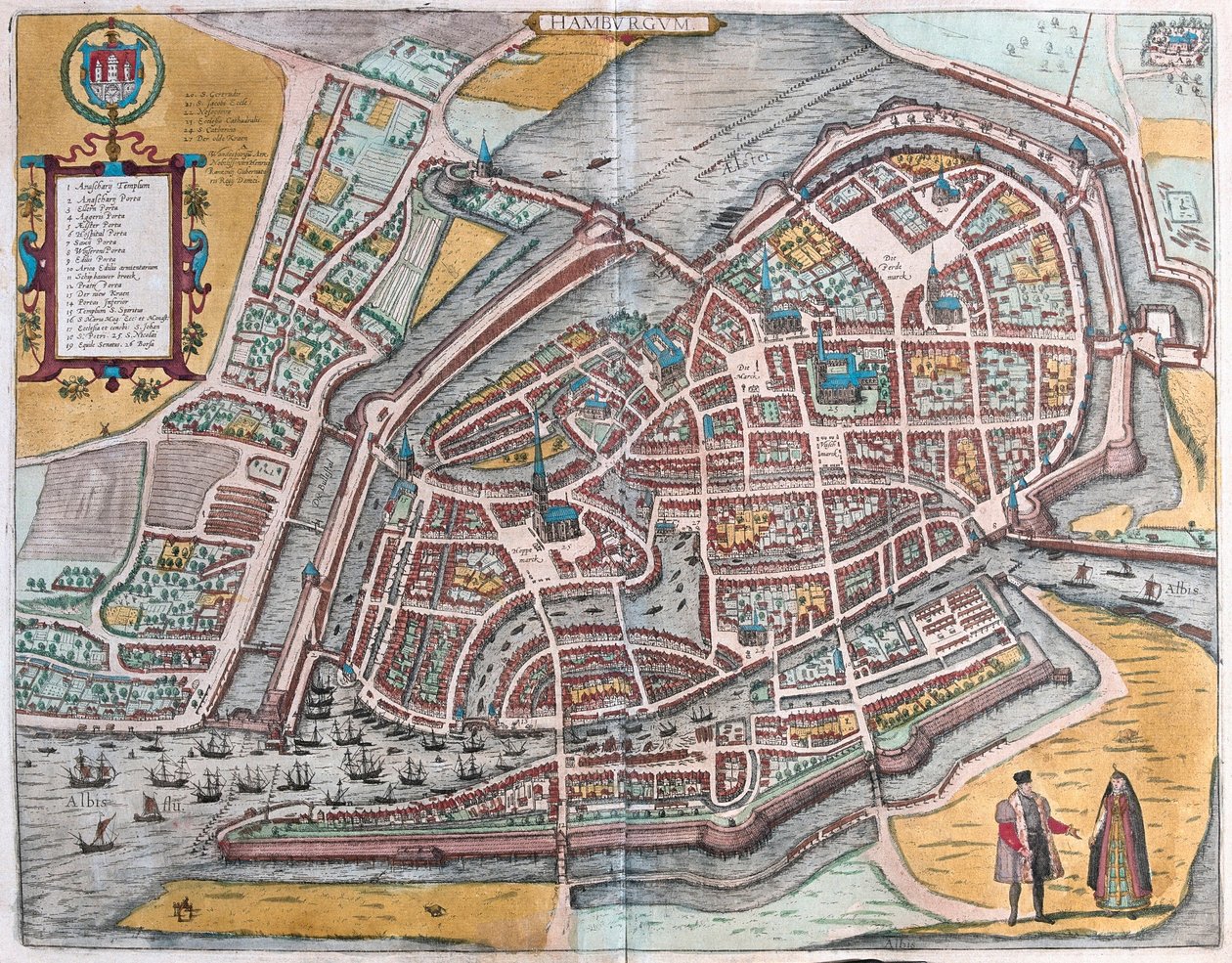 Hamburg, Duitsland door Franz Hogenberg