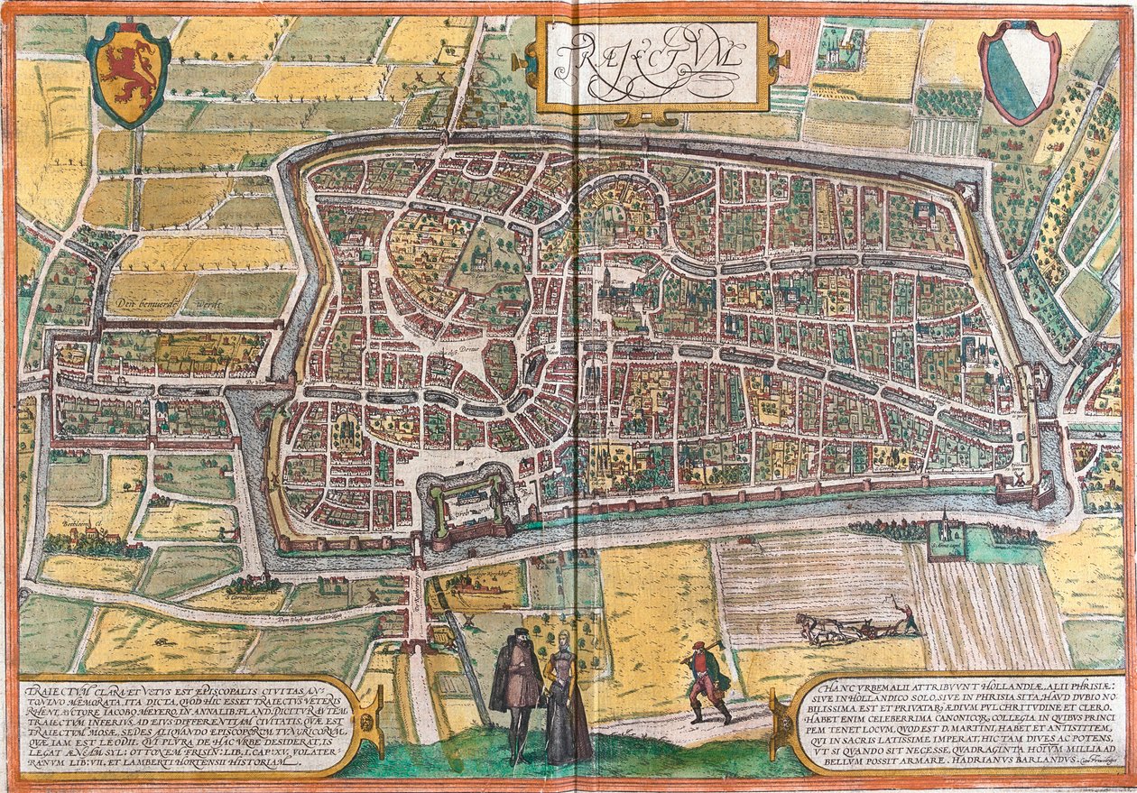 Plan van Maastricht (Traiectum), Nederland door Franz Hogenberg