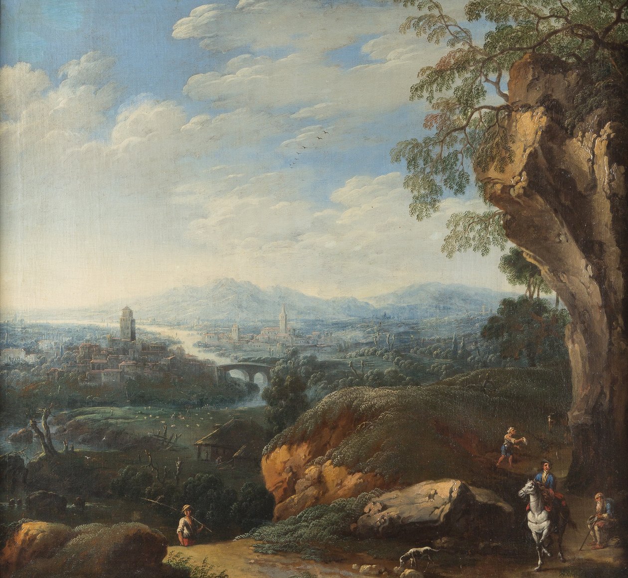 Franz Joachim Beich Zuidelijk fantasielandschap door Franz Joachim Beich