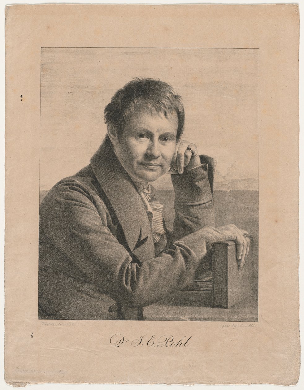Portret van Dr. F. E. Pohl door Franz Kadlich