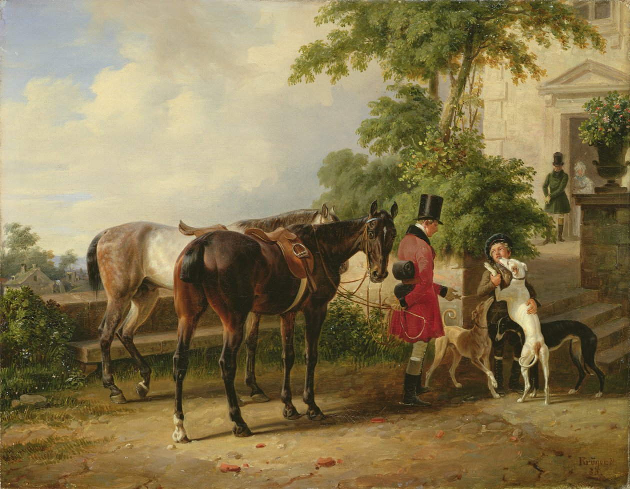 De Bruidegom, 1836 door Franz Krüger
