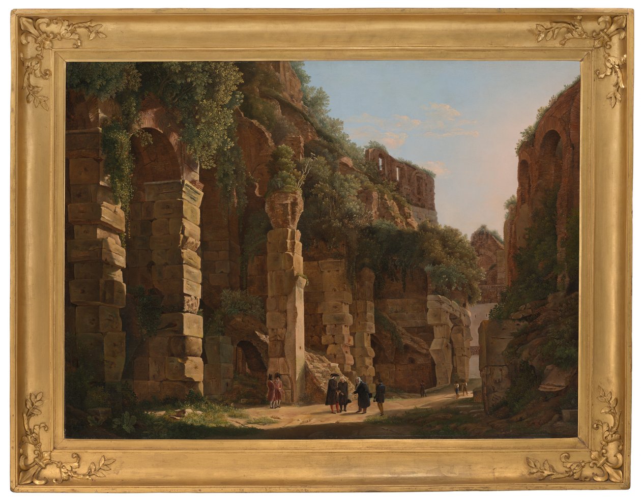 Binnen in het Colosseum door Franz Ludwig Catel