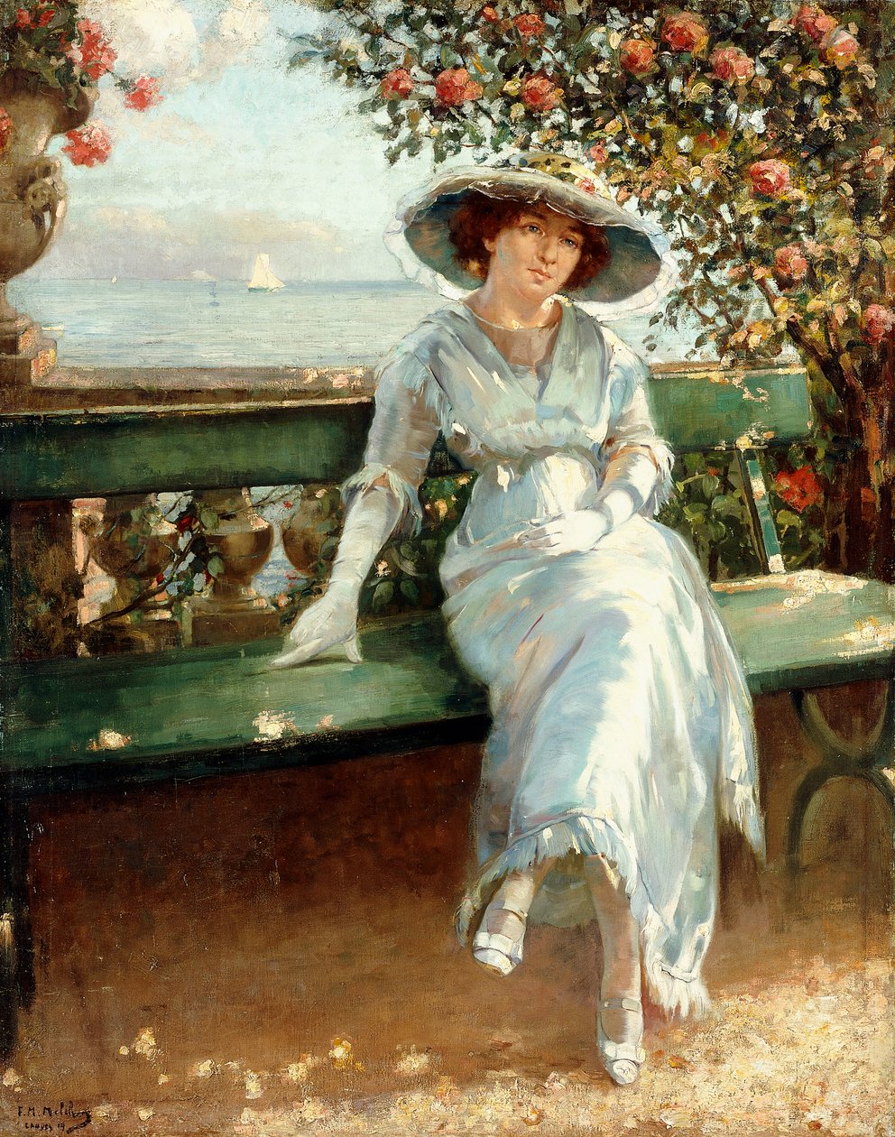 Middag aan Zee, Cannes door Franz M. Melchers