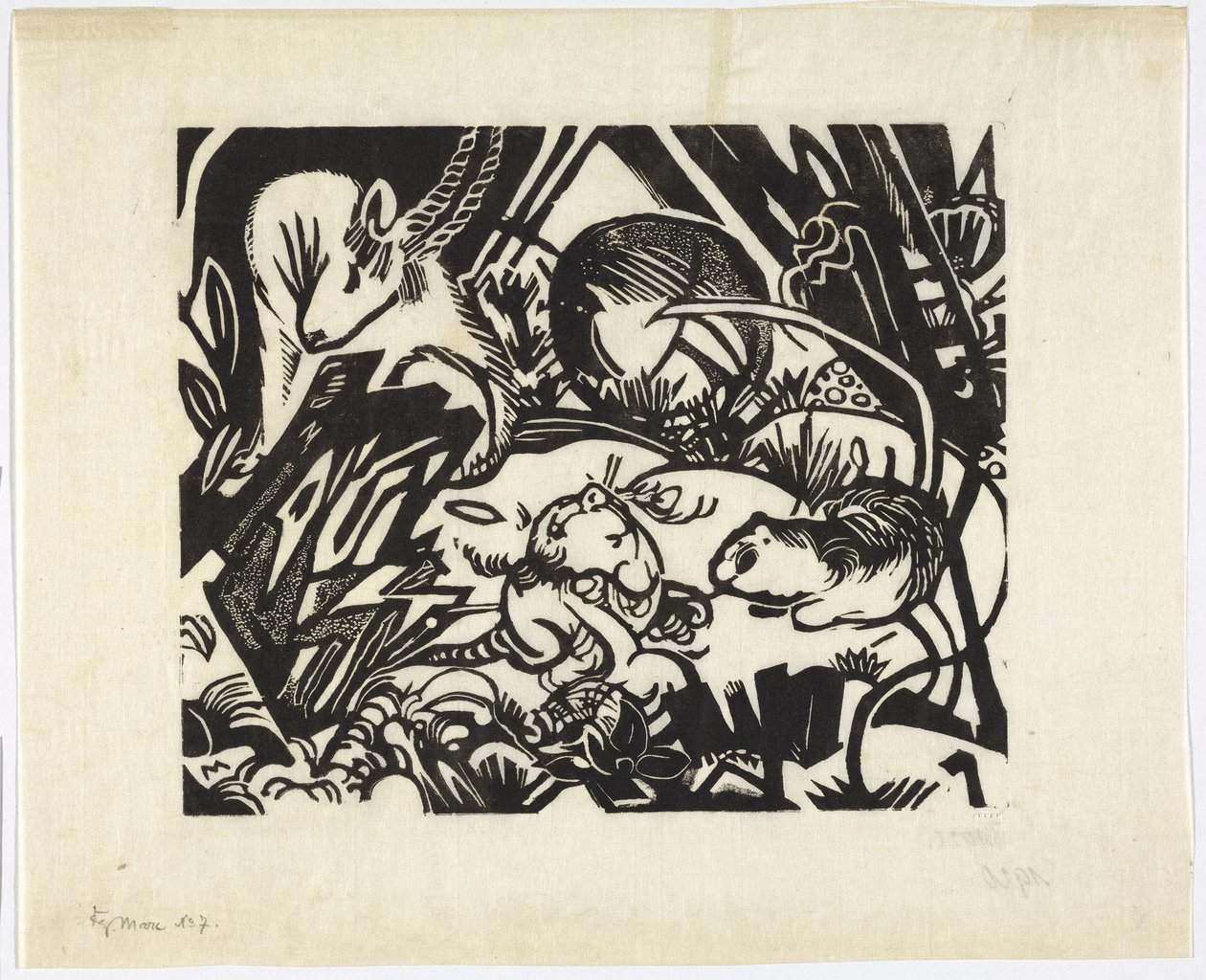 Dierlijke legende door Franz Marc