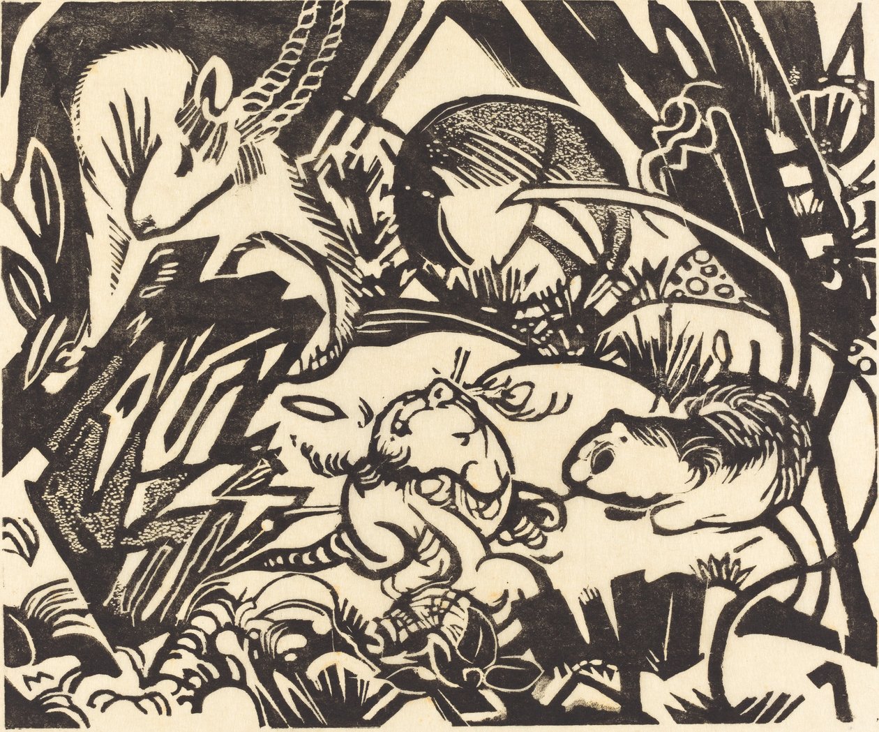 Dierenlegende, 1912 door Franz Marc