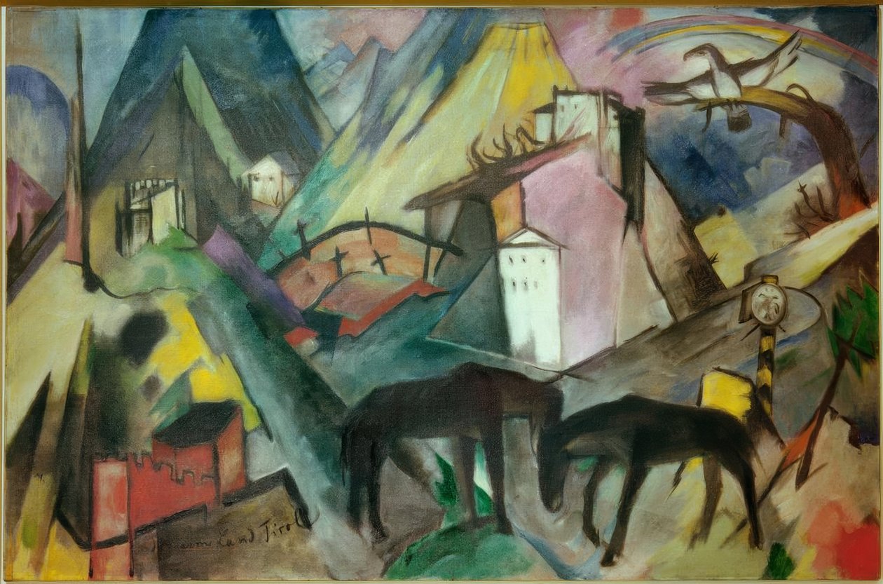 Het Arme Land Tirol door Franz Marc
