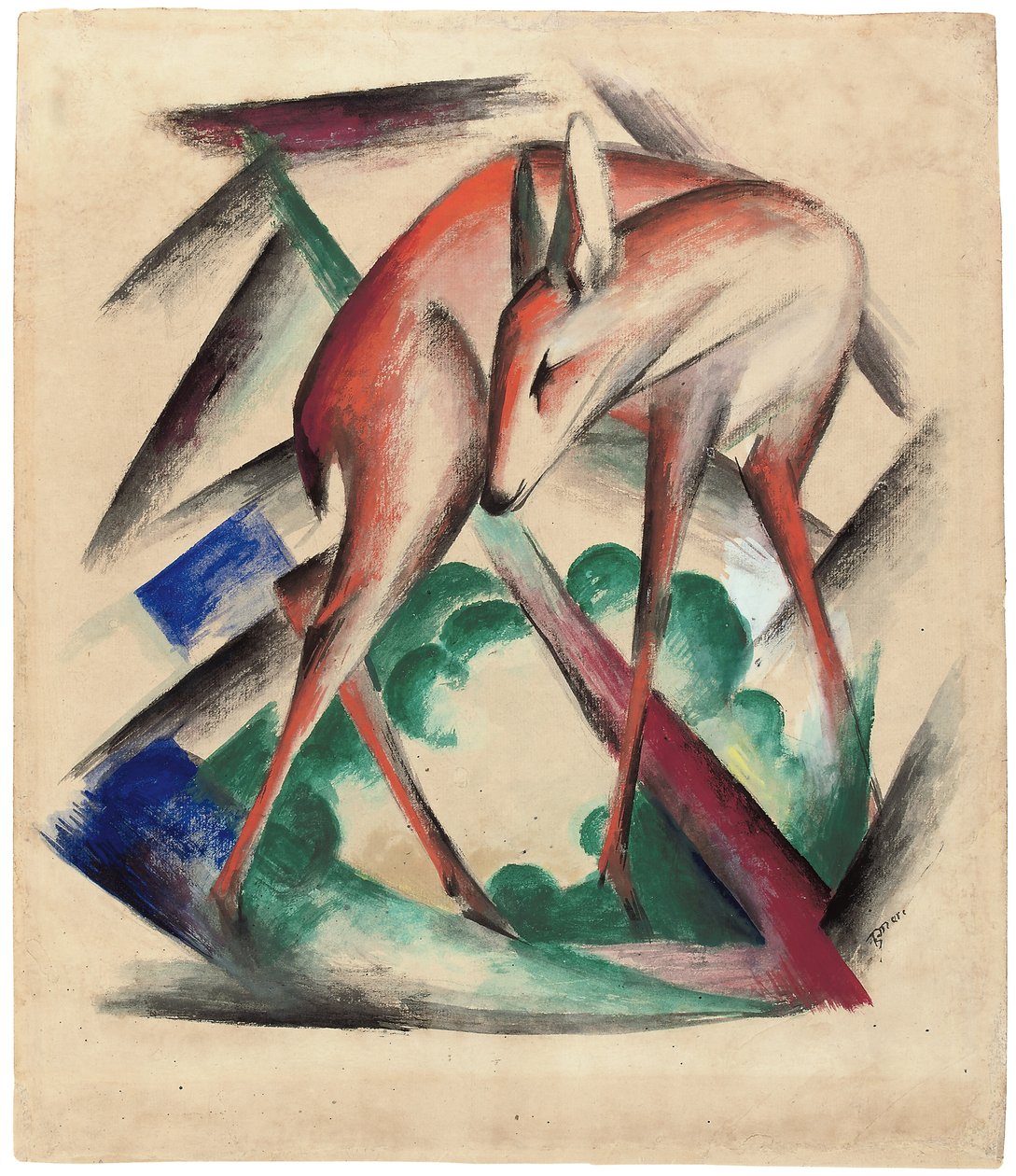 Herten, 1912 door Franz Marc