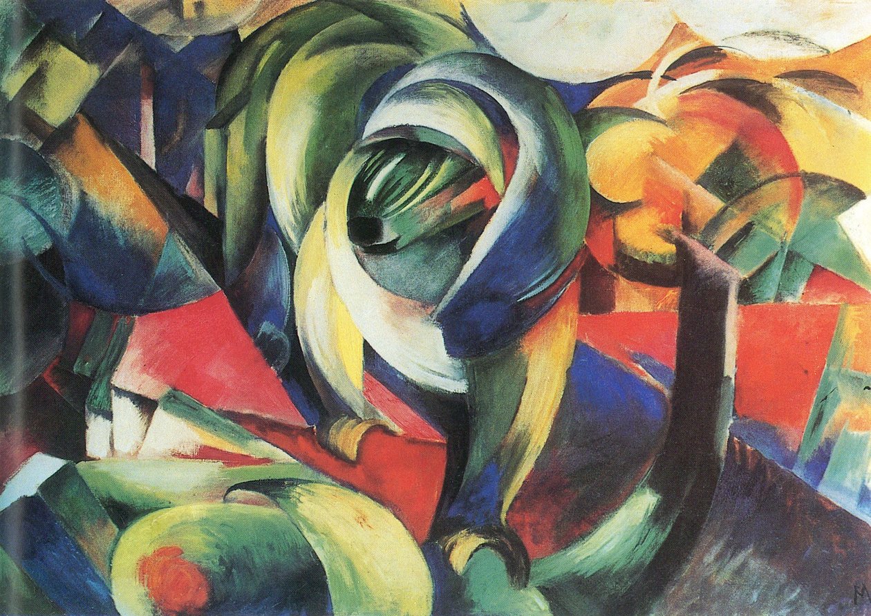 Duits: Der Mandril De mandril door Franz Marc