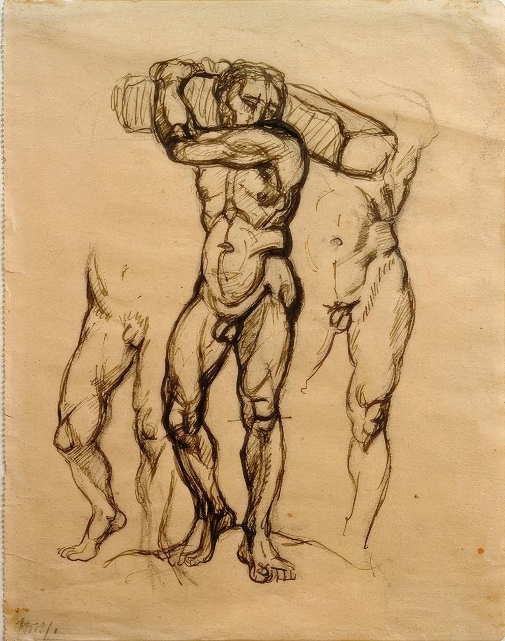 Houtdrager door Franz Marc