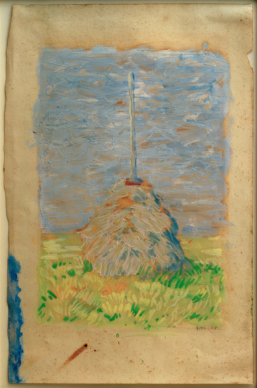 Kleine rietpol bij Brunnenbach door Franz Marc