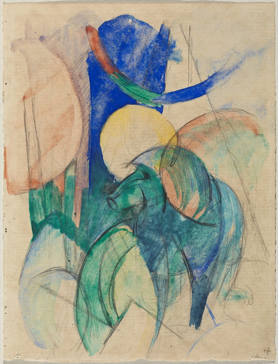 Mandril door Franz Marc