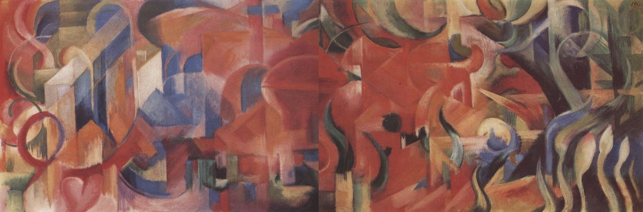 Vormen spelen door Franz Marc