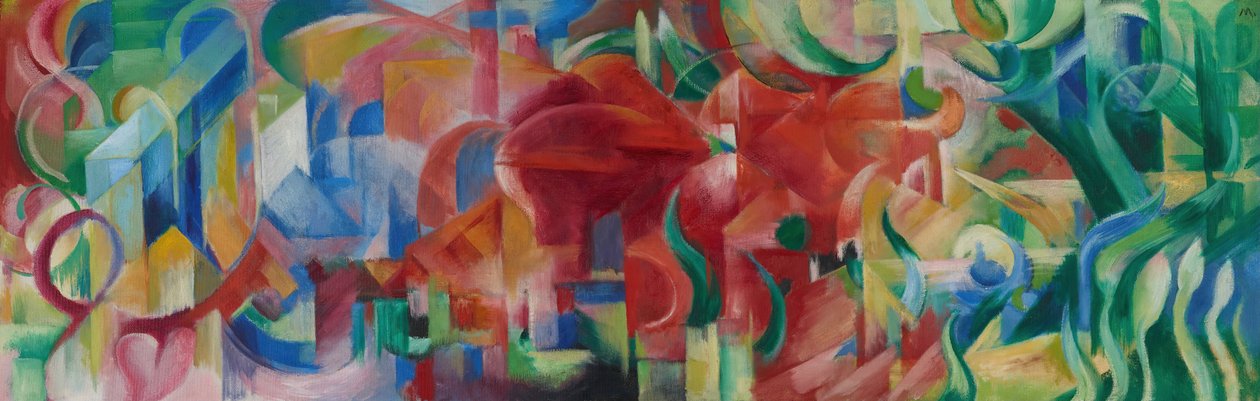 Spelende vormen door Franz Marc