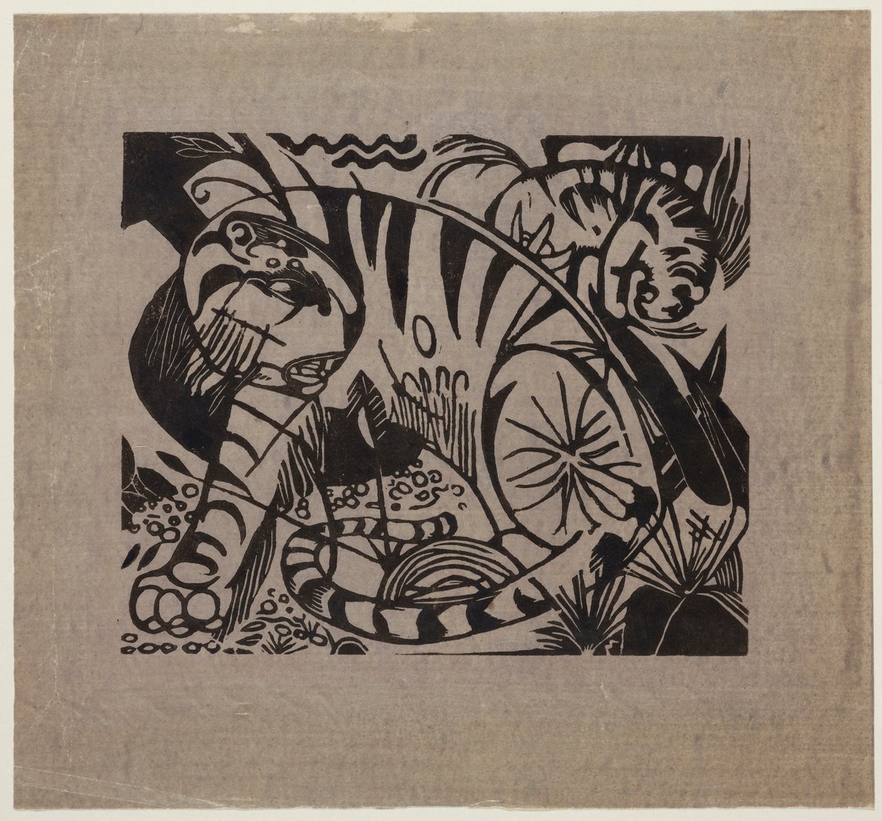 Tijgers door Franz Marc
