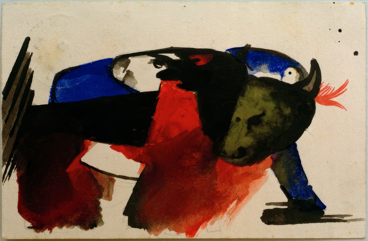 Twee Dieren door Franz Marc