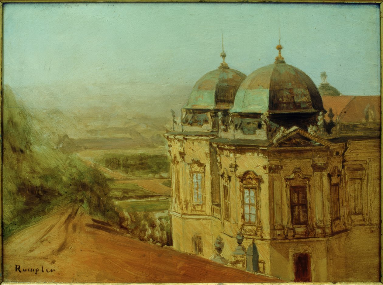 Het Bovenste Belvedere in Wenen door Franz Rumpler