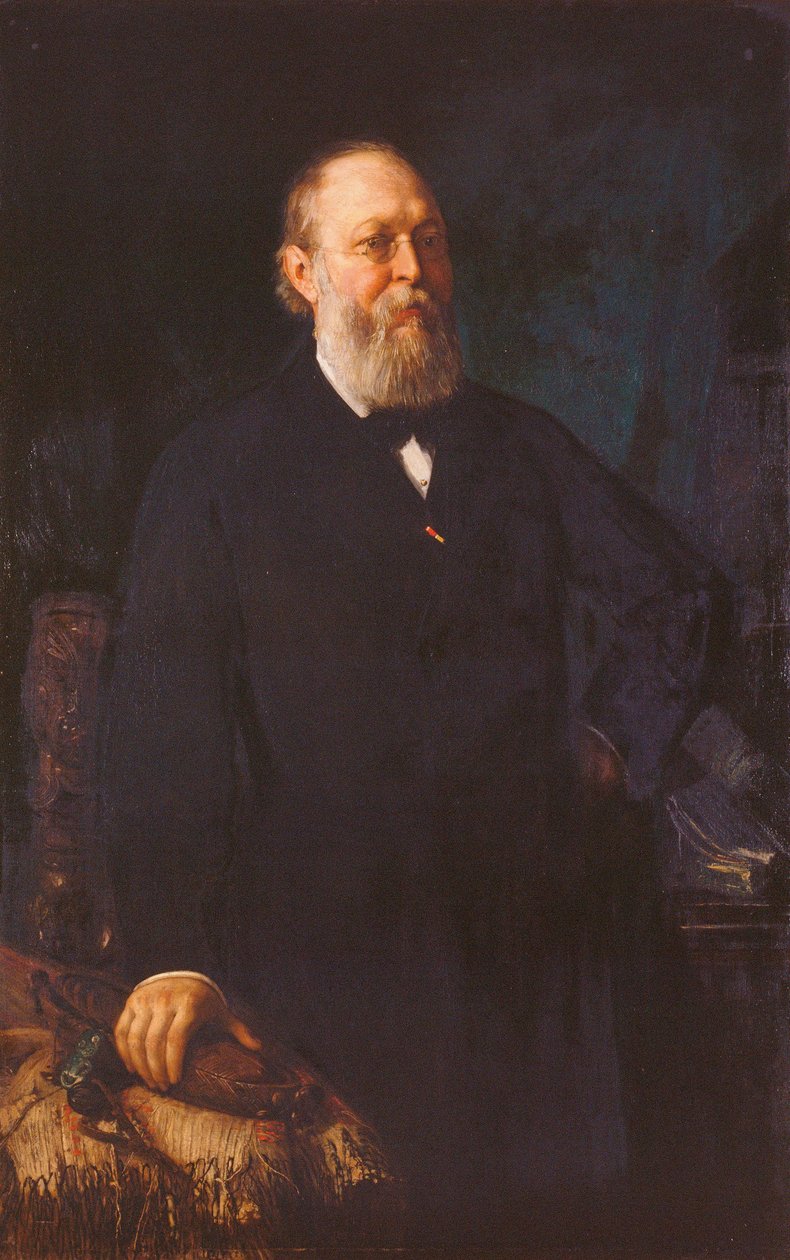 Ferdinand Freiherr von Hochstetter door Franz Rumpler