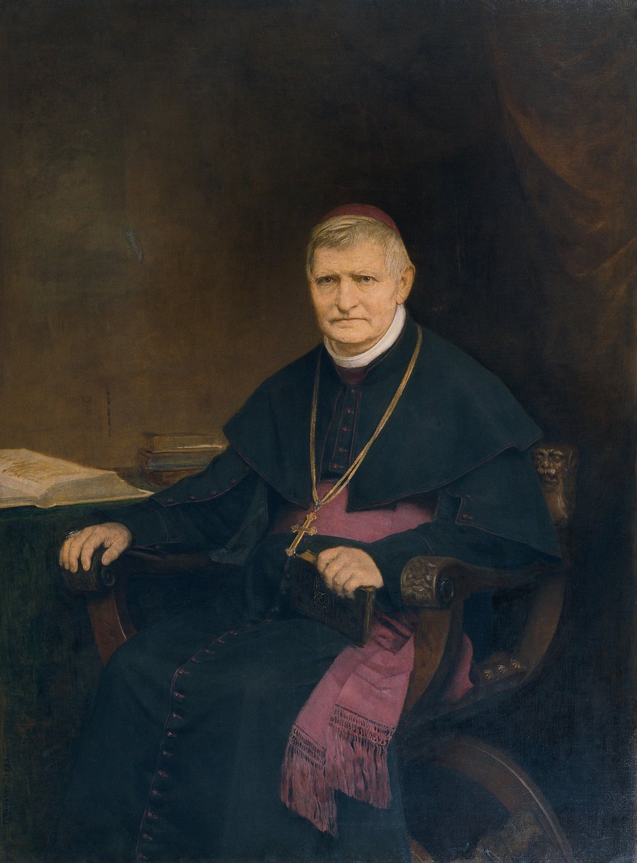 Kardinaal Johann Rudolf Kutschker door Franz Rumpler