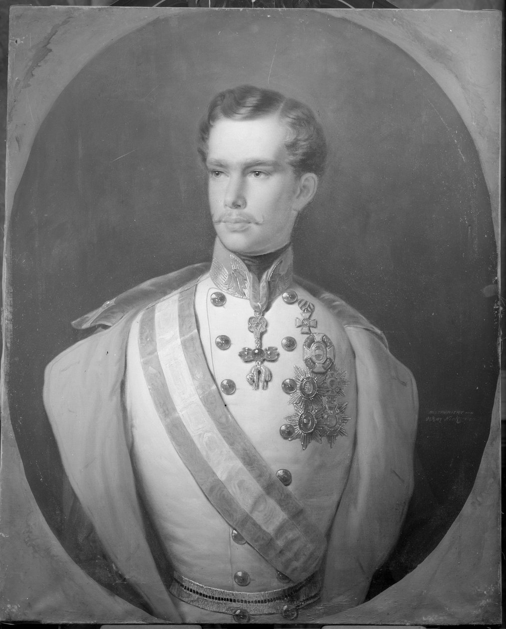 Keizer van Oostenrijk Franz Joseph I door Franz Schrotzberg