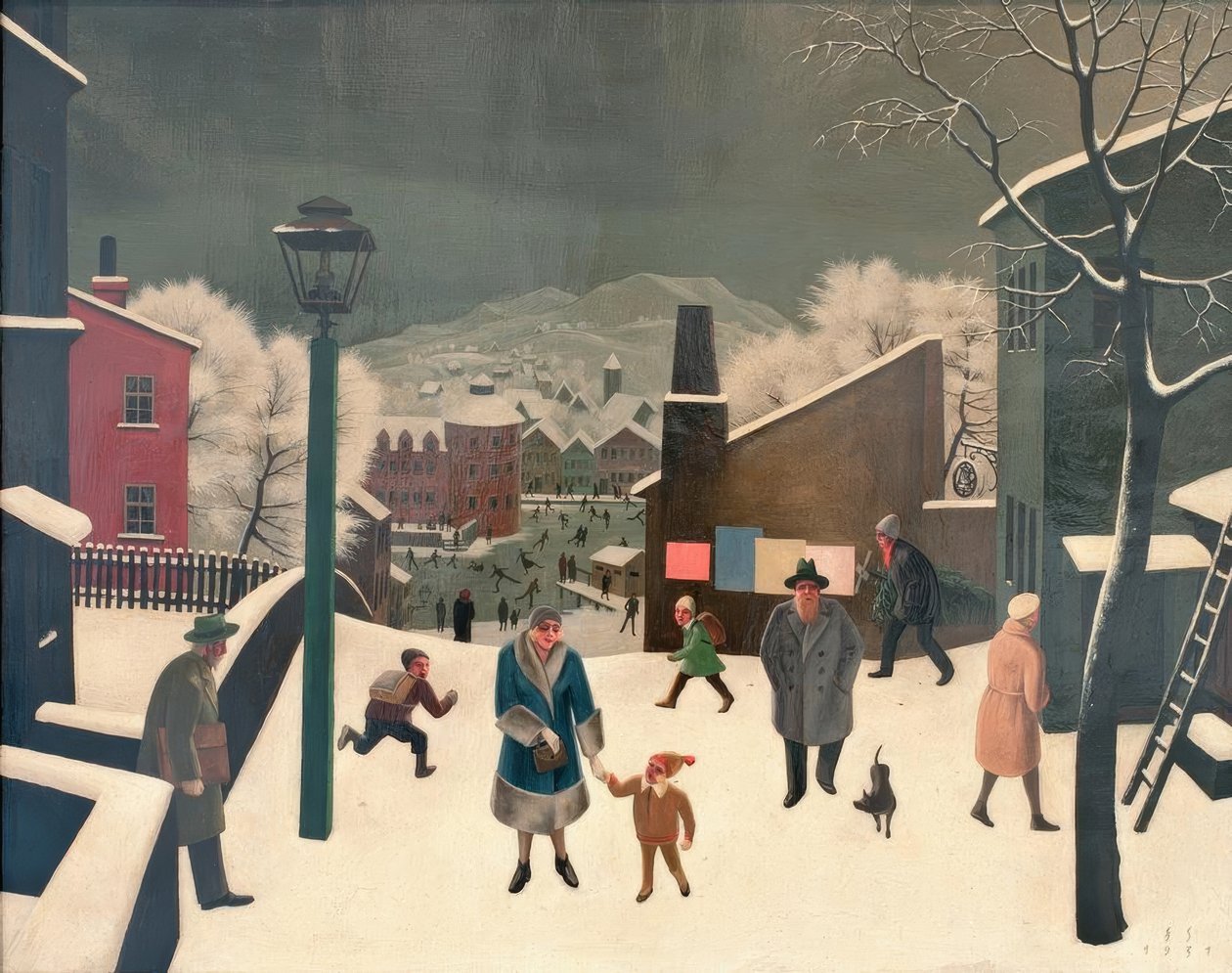Winter in de stad I door Franz Sedlacek
