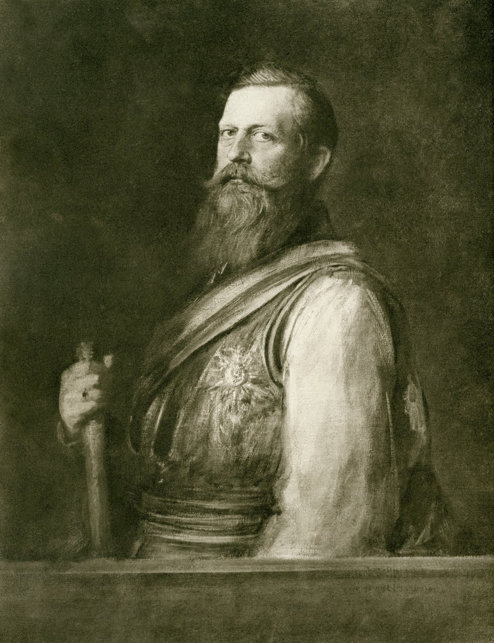 Friedrich III door Franz Seraph von Lenbach