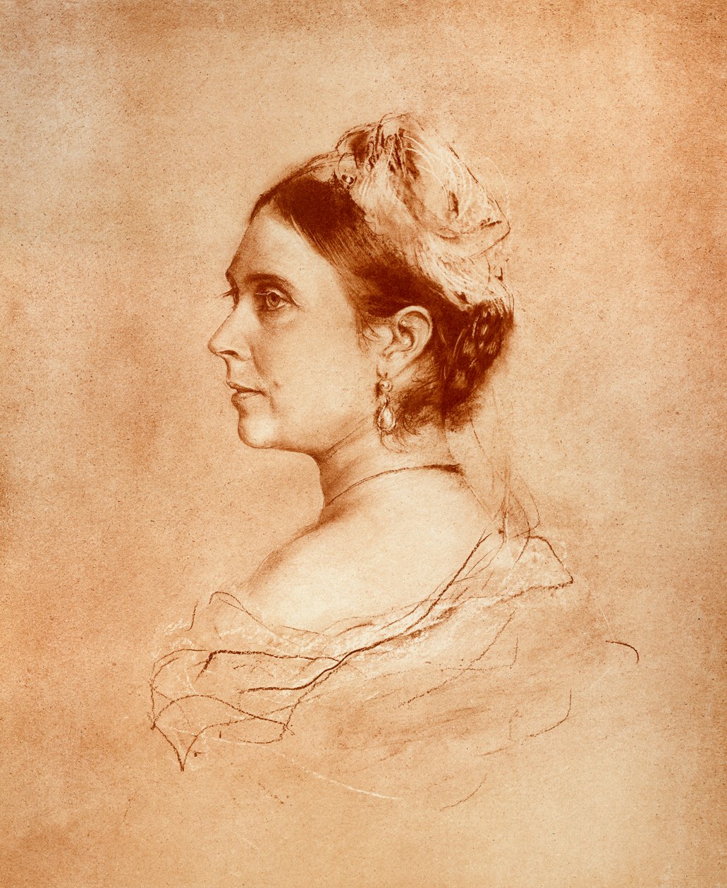 Koningin Victoria door Franz Seraph von Lenbach