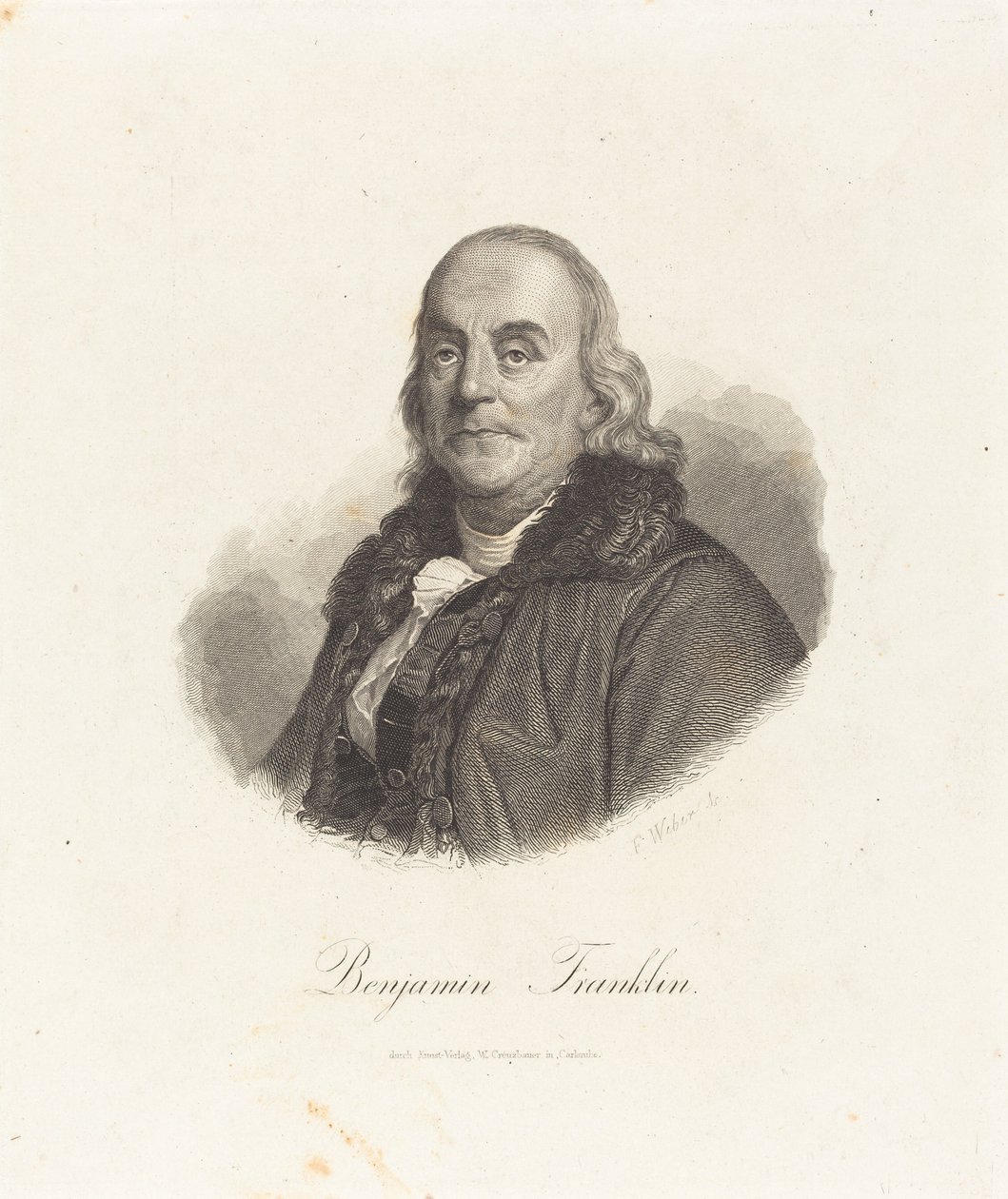 Benjamin Franklin door Franz Weber