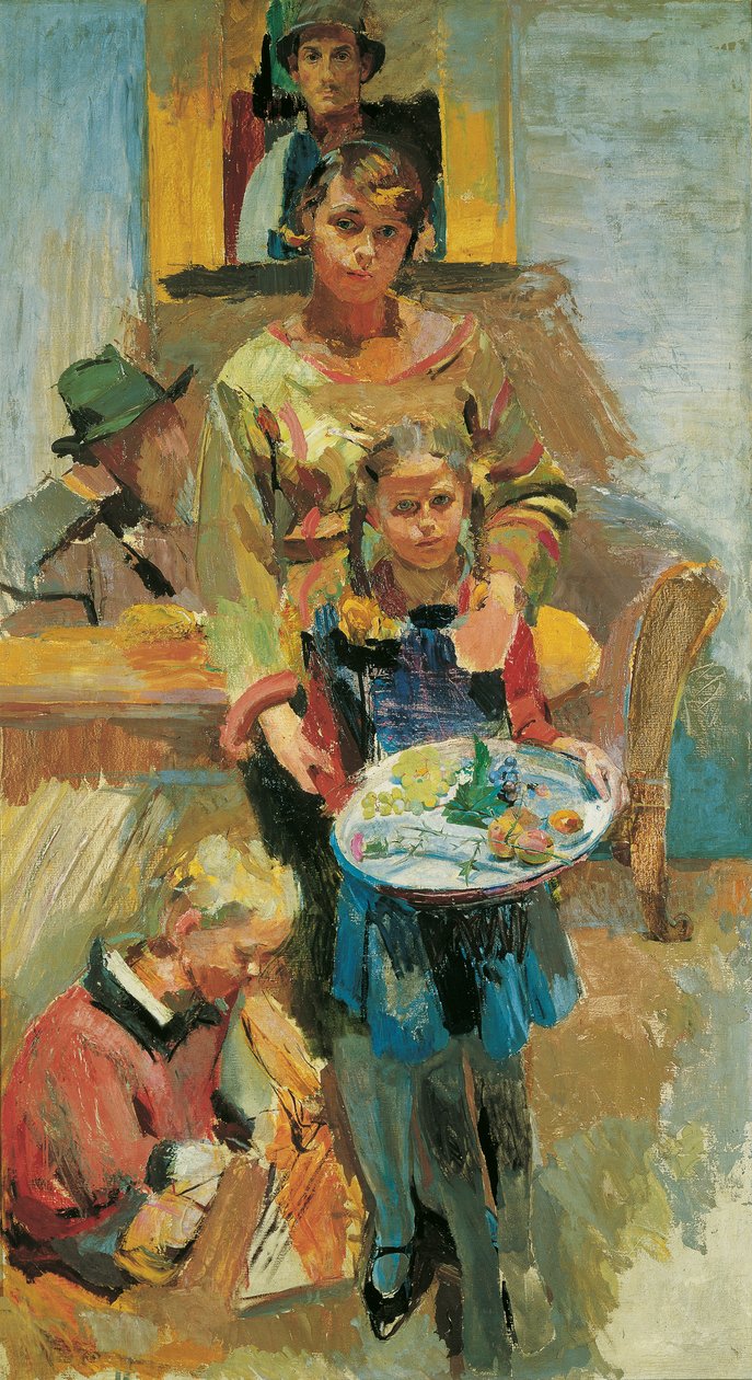 Familieportret Isepp door Franz Wiegele