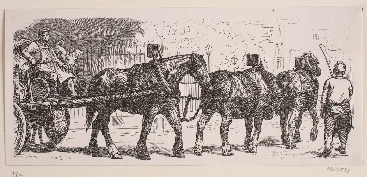Londense brouwersknechten door Franz Wilhelm Obermann