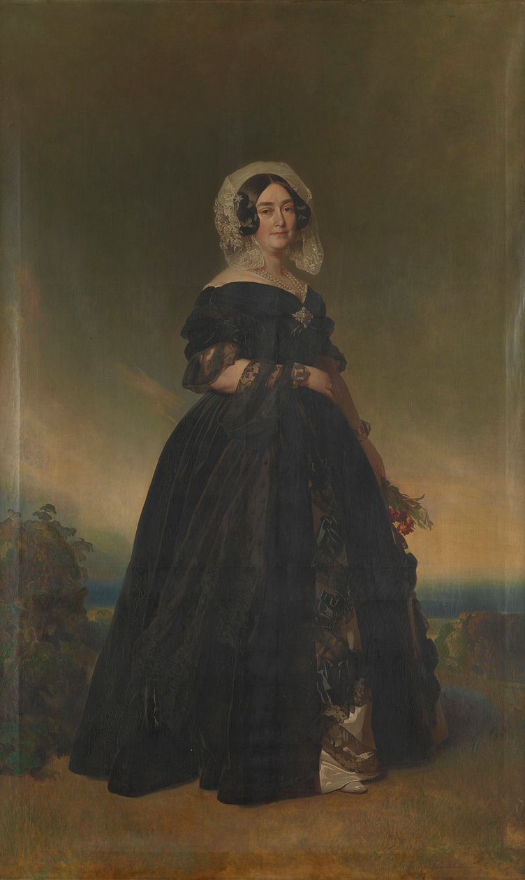 Victoria, hertogin van Kent (1786-1861) door Franz Xaver Winterhalter