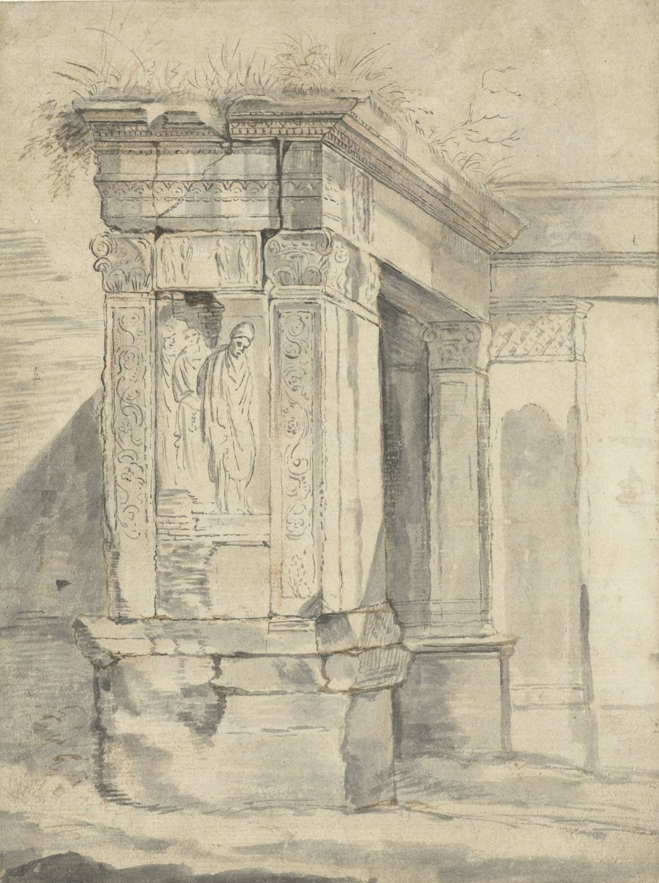 Romeinse ruïne door Franz de Paula Ferg