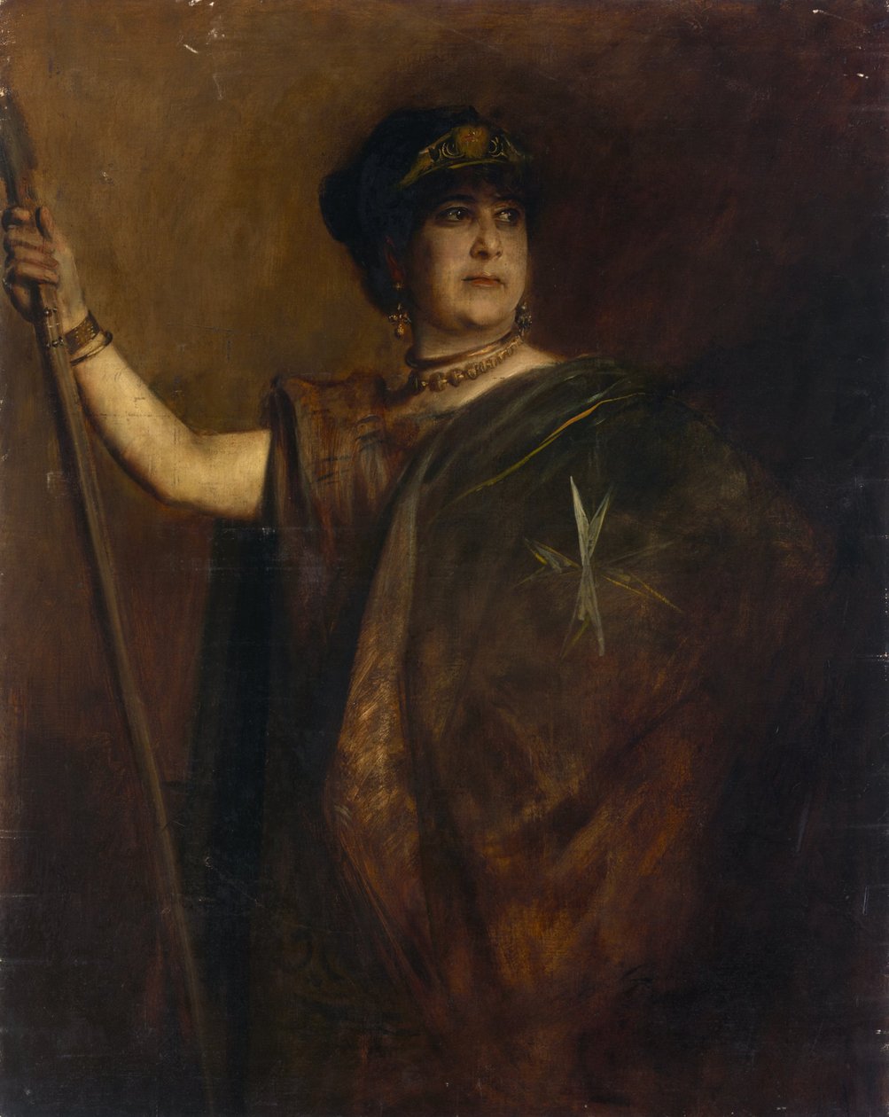 Charlotte Wolter door Franz von Lenbach