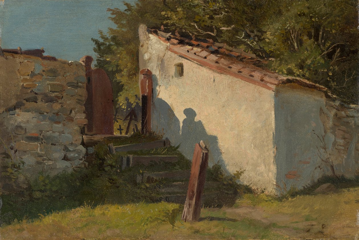 Dorpsbegraafplaatsingang door Franz von Lenbach
