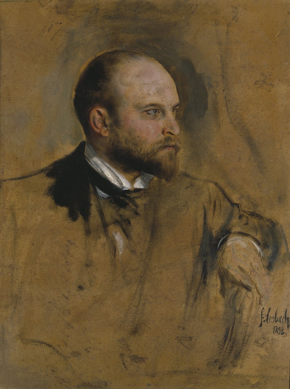 Josef Hösl door Franz von Lenbach