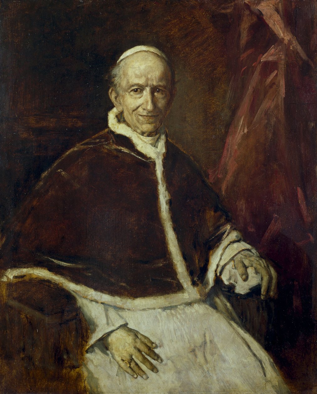 Paus Leo XIII door Franz von Lenbach