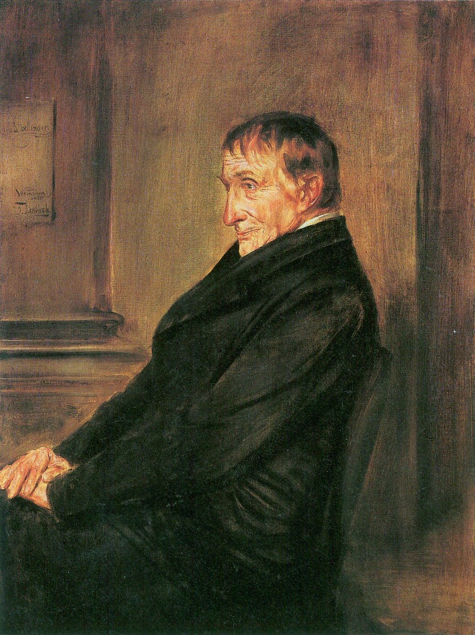 Portret van Ignaz von Döllinger door Franz von Lenbach