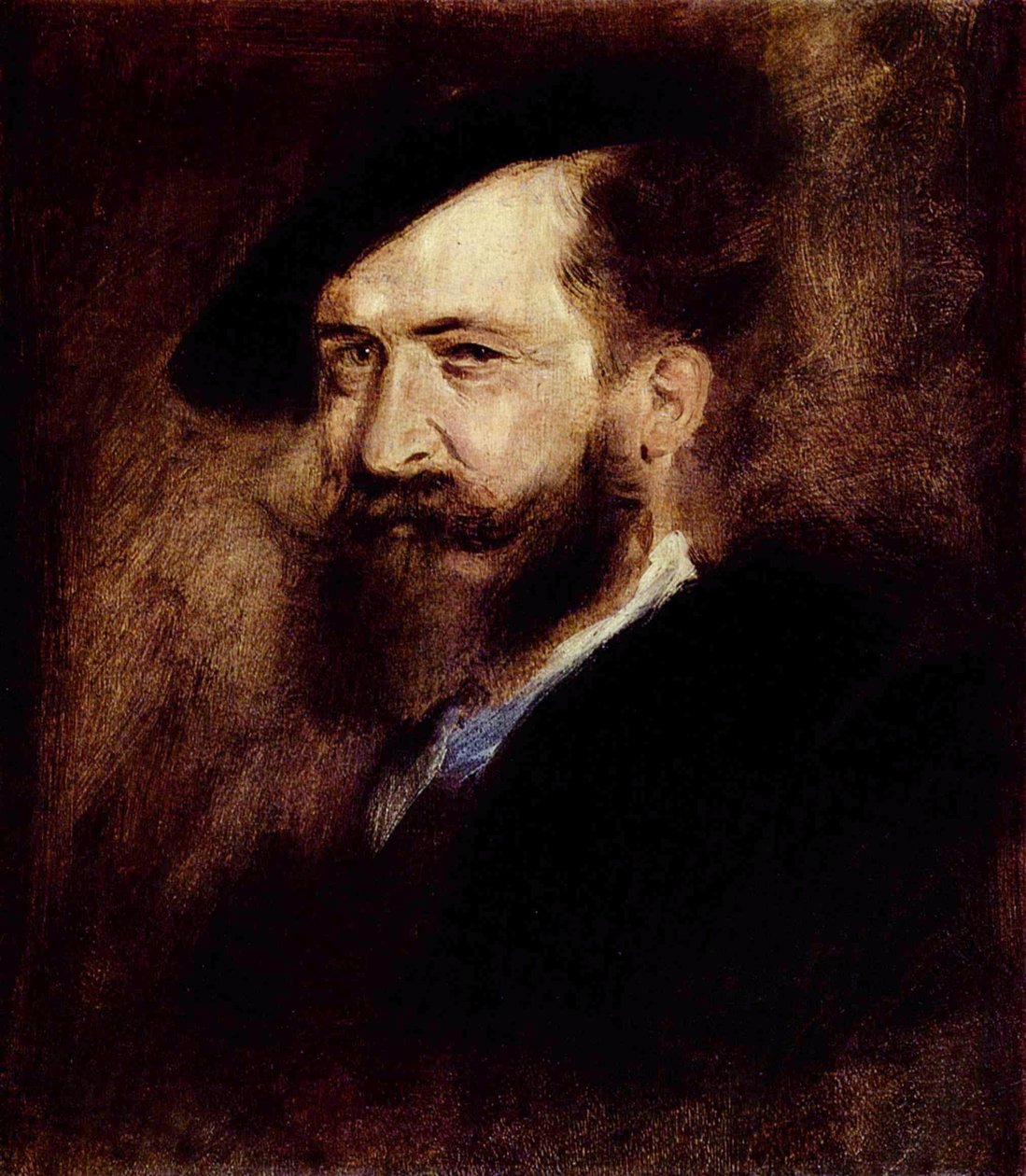 Portret van Wilhelm Busch door Franz von Lenbach