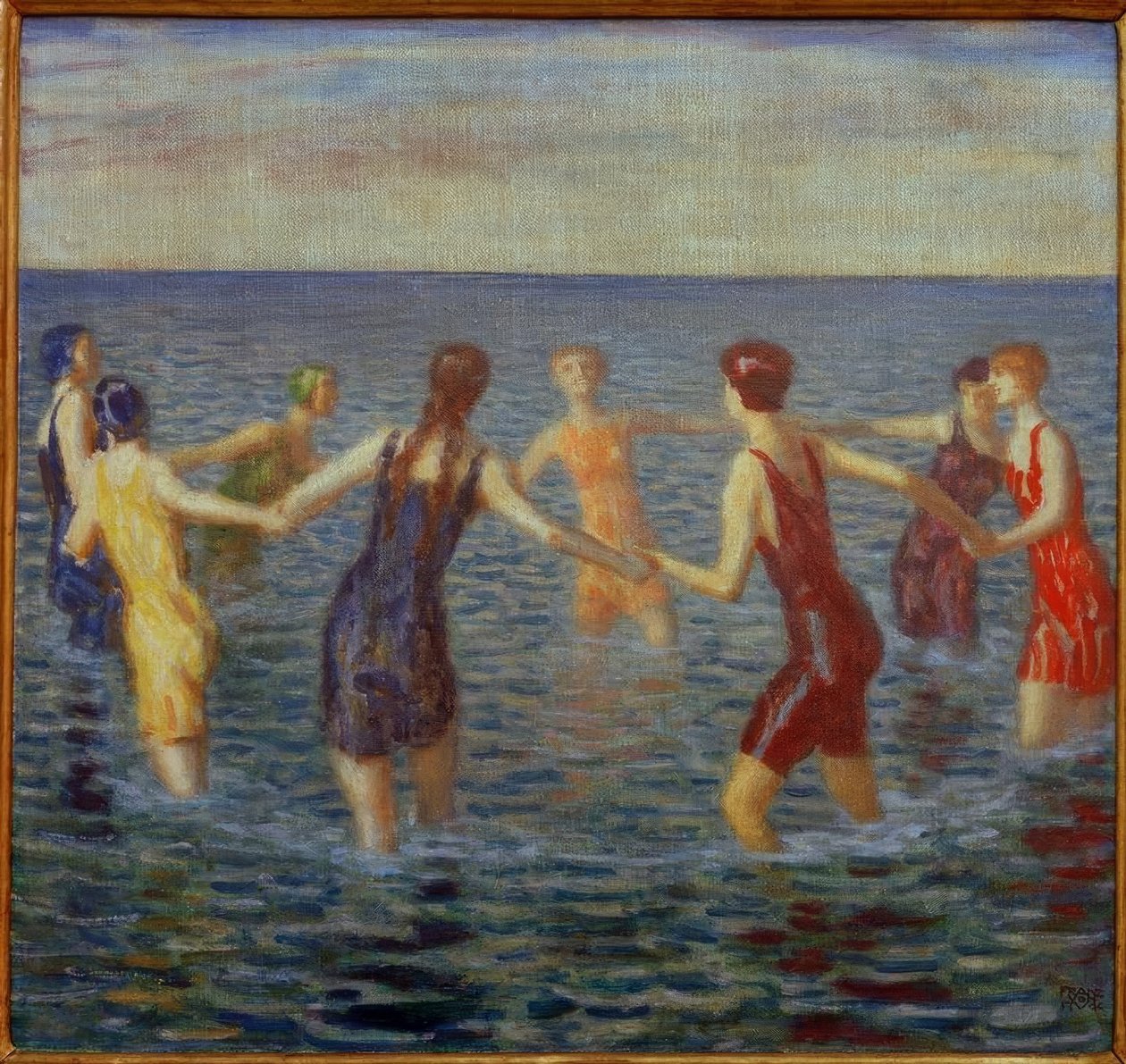 Badende vrouwen door Franz von Stuck