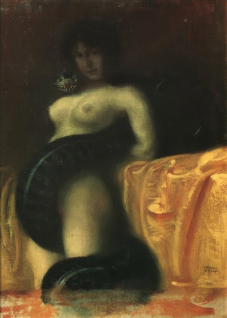 De slangenvrouw door Franz von Stuck
