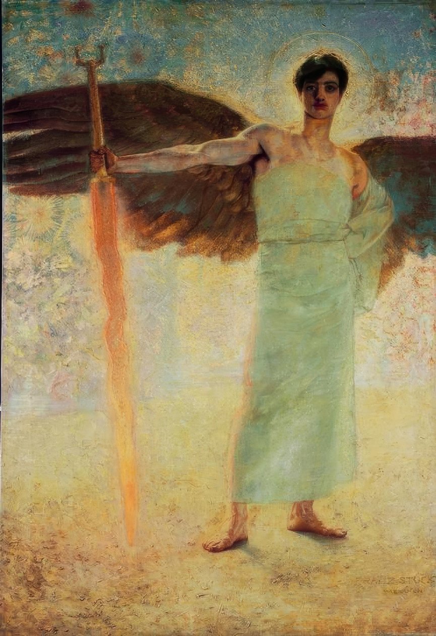 De Wachter van het Paradijs door Franz von Stuck