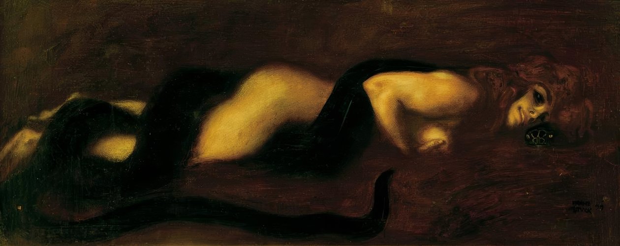 De zonde door Franz von Stuck