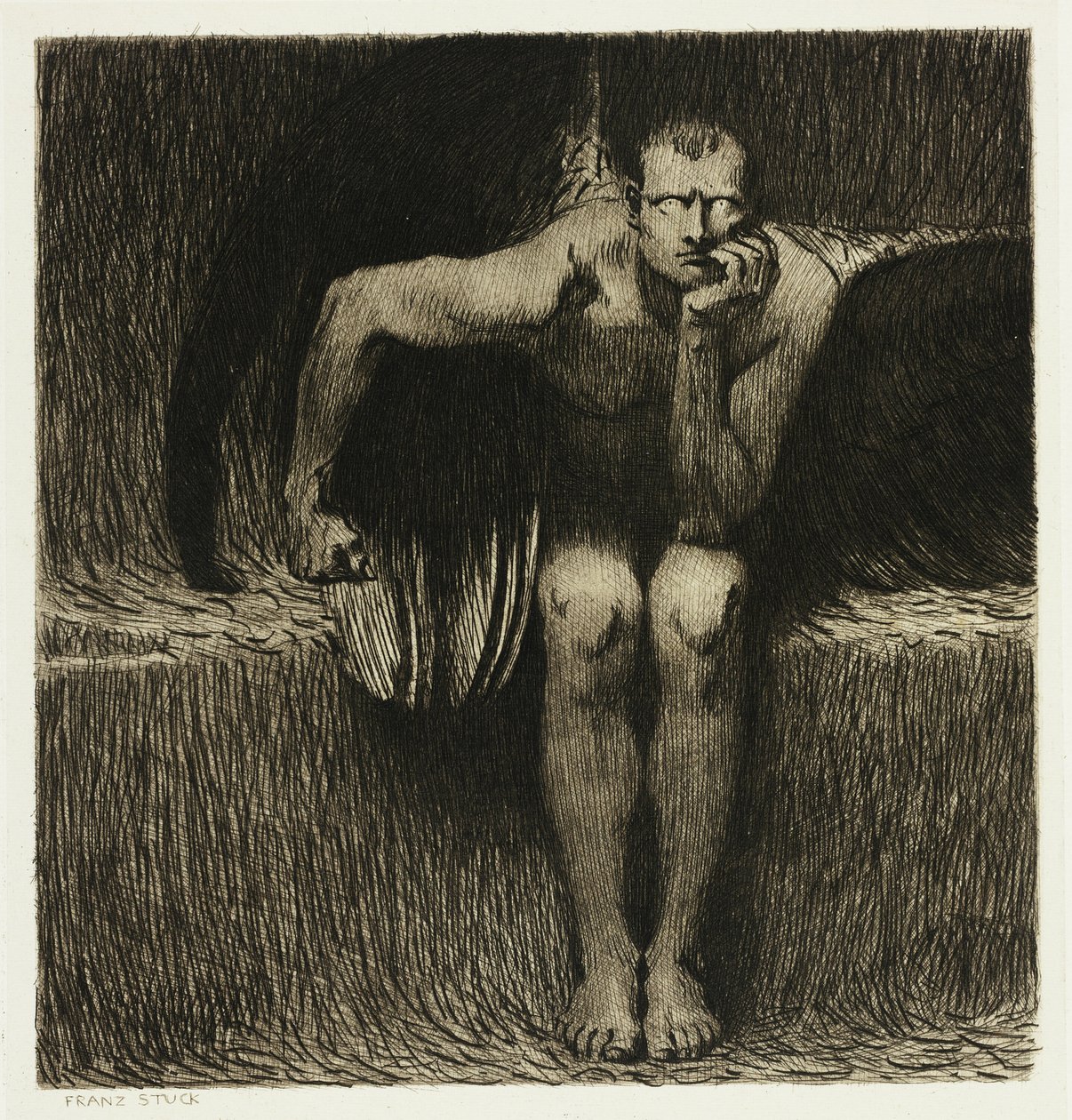 Lucifer door Franz von Stuck